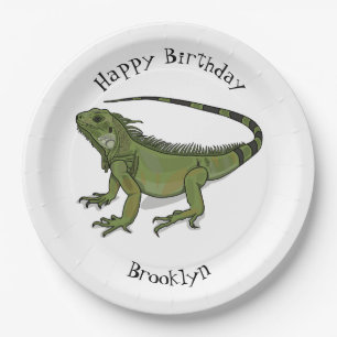 Assiettes En Carton Illustration d'Iguana