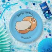 Assiettes En Carton Illustration d'oignon (Fête)