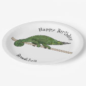 Assiettes En Carton Illustration du caméléon de Jackson (Angle)