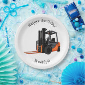 Assiettes En Carton Illustration du chariot élévateur (Fête)