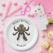 Assiettes En Carton Illustration du crabe de coco (Fête)