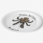 Assiettes En Carton Illustration du crabe de coco (Angle)