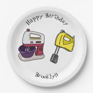 Assiettes En Carton Illustration du mixer