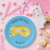Assiettes En Carton Illustration du serpent python birman (Fête)