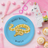 Assiettes En Carton Illustration du serpent python birman (Fête)
