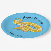 Assiettes En Carton Illustration du serpent python birman (Angle)