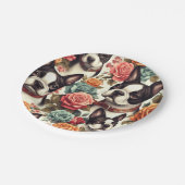 Assiettes En Carton Illustration du Terrier de Boston (Angle)