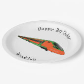 Assiettes En Carton Illustration du train à balles (Angle)