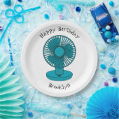 Assiettes En Carton Illustration du ventilateur (Fête)