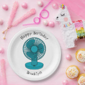 Assiettes En Carton Illustration du ventilateur (Fête)