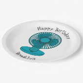 Assiettes En Carton Illustration du ventilateur (Angle)