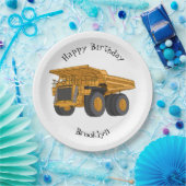 Assiettes En Carton Illustration d'un camion à grande échelle (Fête)