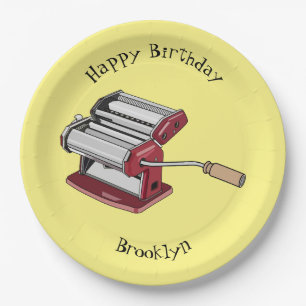 Assiettes En Carton Illustration d'un fabricant de pâtes alimentaires