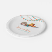 Assiettes En Carton Illustration Garland Sleeping Boy Premier Annivers (Angle)