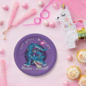 Assiettes En Carton Illustration Halloween Wicked Witch Sur T-Rex (Fête)