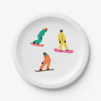 Illustration hivernale des snowboarders