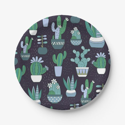 Assiettes En Carton Illustration peu précise mignonne de motif de (Devant)