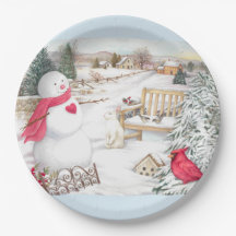 Illustration Snowmen Winter Wonderland