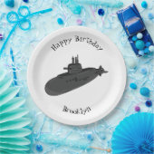 Assiettes En Carton Illustration sous-marine (Fête)