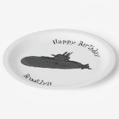 Assiettes En Carton Illustration sous-marine (Angle)