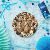 Assiettes En Carton Illustration vintage de Greyhound (Fête)