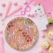 Assiettes En Carton Illustrations de nourriture italienne à l'aquarell (Fête)