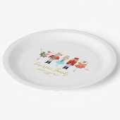 Assiettes En Carton Illustrations des personnages de noisette de Noël (Angle)