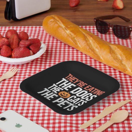 Assiettes En Carton Ils Mangent Les Chiens Les Chats Les Animaux Hallo (Pique-nique)