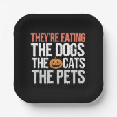 Assiettes En Carton Ils Mangent Les Chiens Les Chats Les Animaux Hallo (Recto)