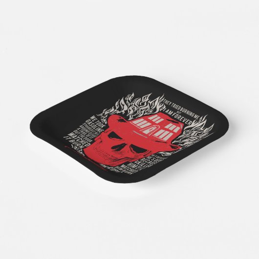 Assiettes En Carton Ils Ont Essayé De Me Brûler (Angulaire)