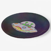 Assiettes En Carton Ils viennent dans l'UFO de paix (Angle)