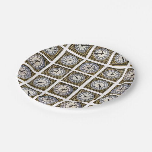 Assiettes En Carton Image Big Ben pour Plaque papier (Angle)