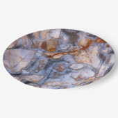 Assiettes En Carton Image de pierre naturelle Couleurs authentiques, M (Angle)