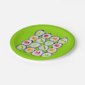 Assiettes En Carton Image de sushi mignon (Angle)