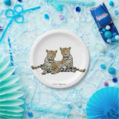 Assiettes En Carton Image Jaguar pour Plaque papier (Fête)