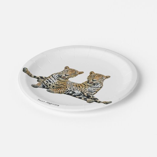 Assiettes En Carton Image Jaguar pour Plaque papier (Angle)