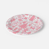 Assiettes En Carton Images de Noël en rose (Angle)