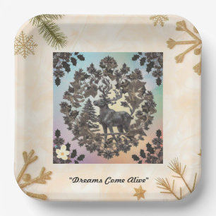 Assiettes En Carton "Imaginaire Art Designs"