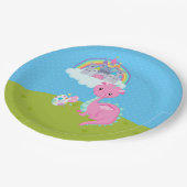 Assiettes En Carton Imaginaire Dragon Kids Party (Angle)