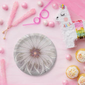 Assiettes En Carton Imaginaire Floral, Abstraite Fleur Pastel Moderne (Fête)