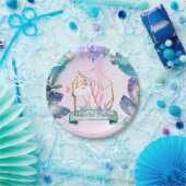 Assiettes En Carton Imaginaire forestier enchanté Magique Unicorn Part (Fête)