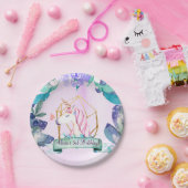 Assiettes En Carton Imaginaire forestier enchanté Magique Unicorn Part (Fête)
