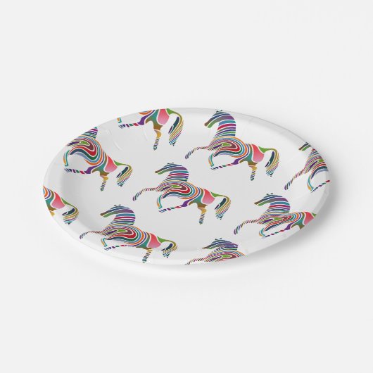 Assiettes En Carton Imaginaire Horse Party (Angle)