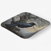 Assiettes En Carton Imaginaire joli Crow Arbre foncé (Angulaire)