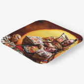 Assiettes En Carton Imaginaire mignon deux combats Sumo (Angulaire)