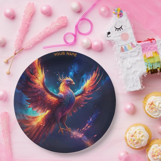 Assiettes En Carton Imaginaire mignon Vivid Monter Phoenix (Fête)