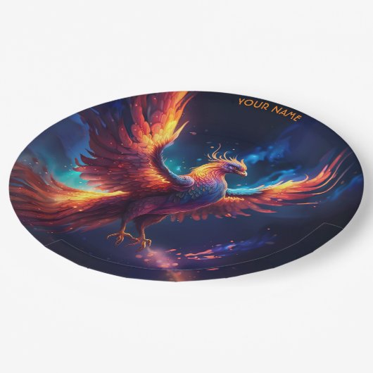 Assiettes En Carton Imaginaire mignon Vivid Monter Phoenix (Angle)