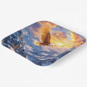 Assiettes En Carton Imaginaire Mignonne Eagle Mountains lever du solei (Angulaire)