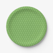 Assiettes En Carton IMAGINAIRE PARTY, GREEN DRAGON SCALES MOTIF Nouvea (Devant)