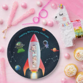 Assiettes En Carton Immense Collage photo | Space Rocket 1er anniversa (Fête)